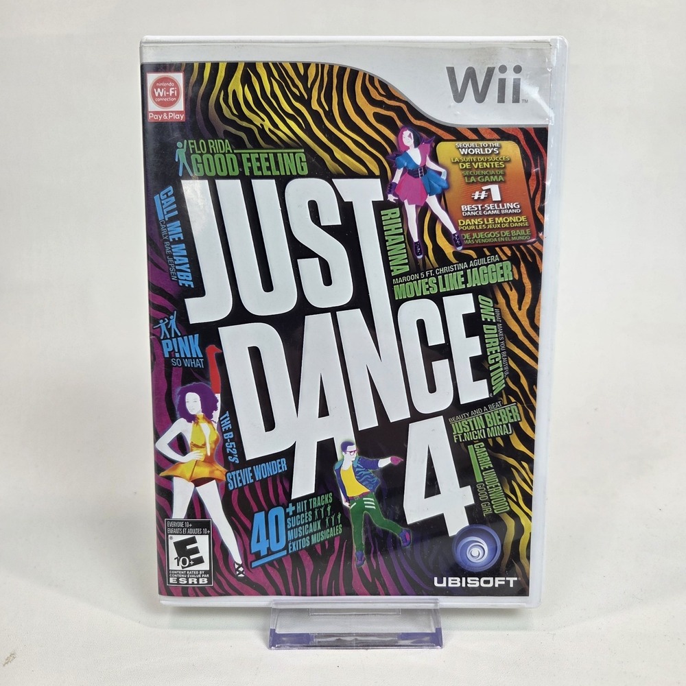 Just Dance 4 Nintendo Wii Complete w/‎ Manual Untested Clean
